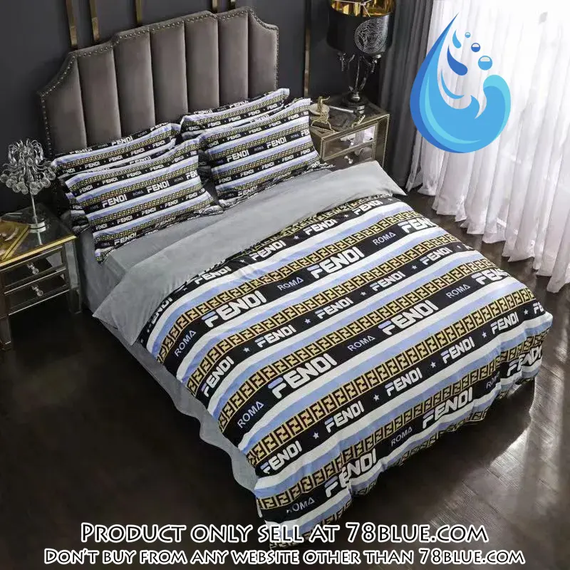 Fendi roma luxury brand premium bedding set bedspread duvet cover set home decor 78b5612990